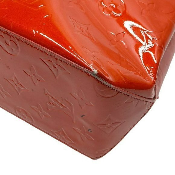 Authentic Louis Vuitton Tote Bag Reade PM Vernis Used LV Handbag Vintage - Picture 5 of 9